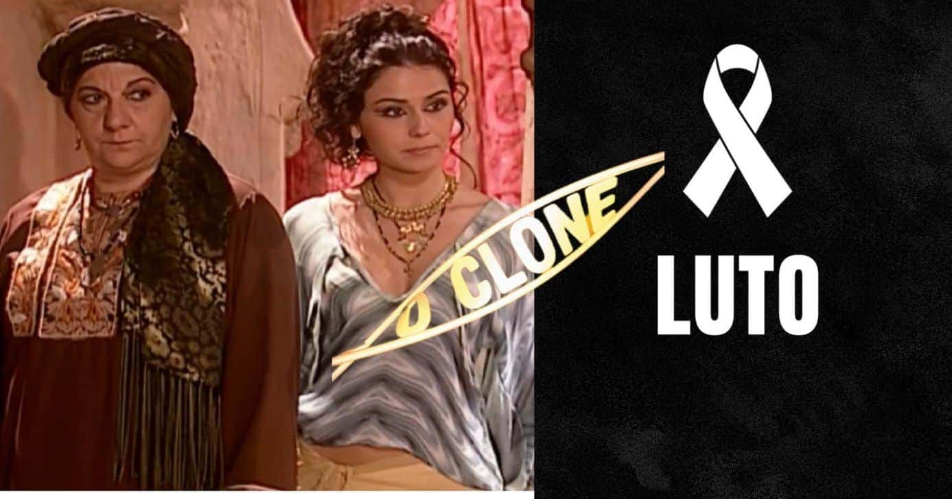 Jandira Martini e GIovanna Antonelli, logo o Clone e imagem de luto (Fotos: Reproduções / Globo / Canva)