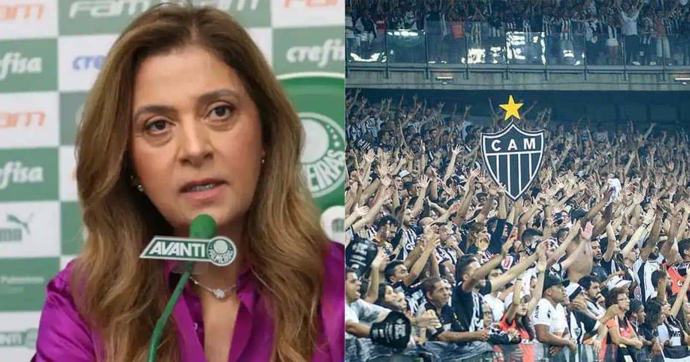 Leila Pereira / Torcida do Atlético MG - Montagem: TVFOCO