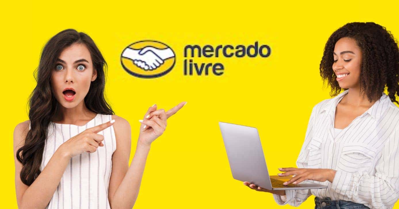 Logo Mercado Livre e mulheres (Fotos: Reproduções / Canva / Internet)