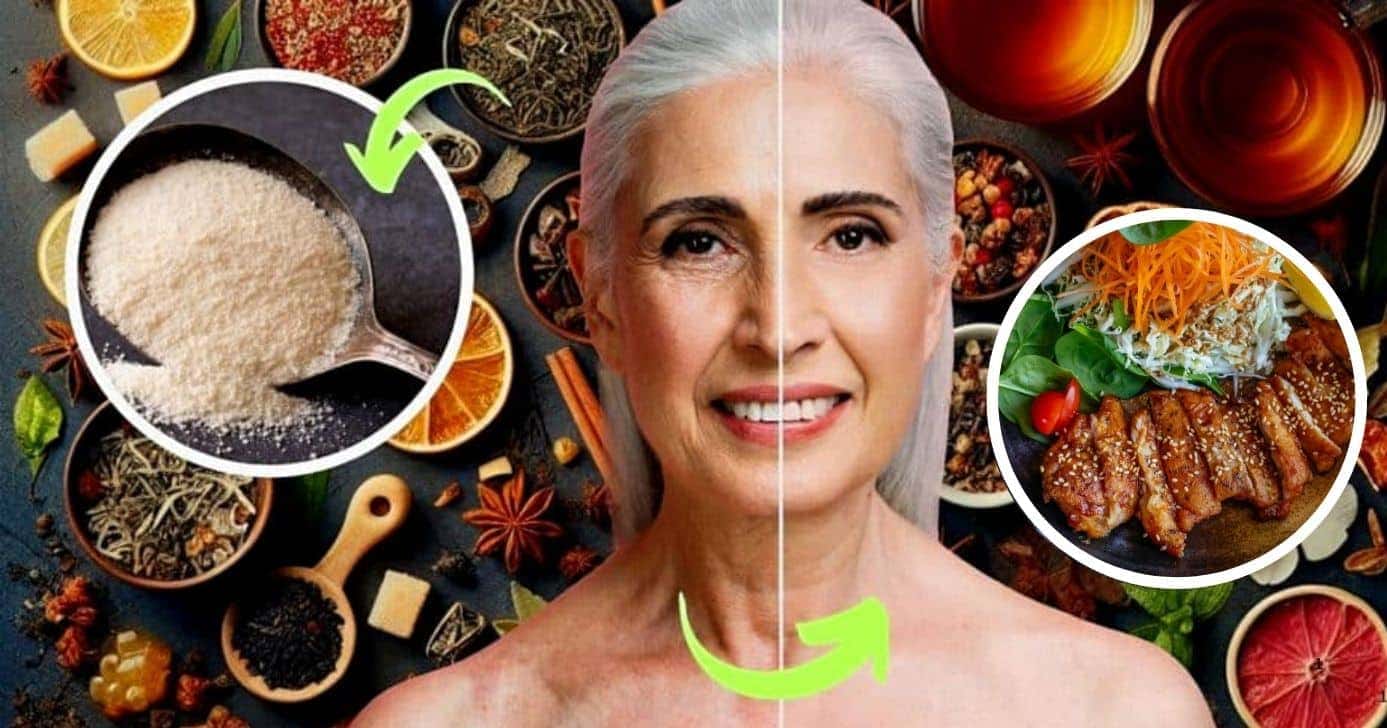 Conheça os alimentos que funcionam como verdadeira fonte de colágeno e retardam o envelhecimento das 60+ (Foto: Reprodução/Montagem/Lennita/Tv Foco/Freepik)