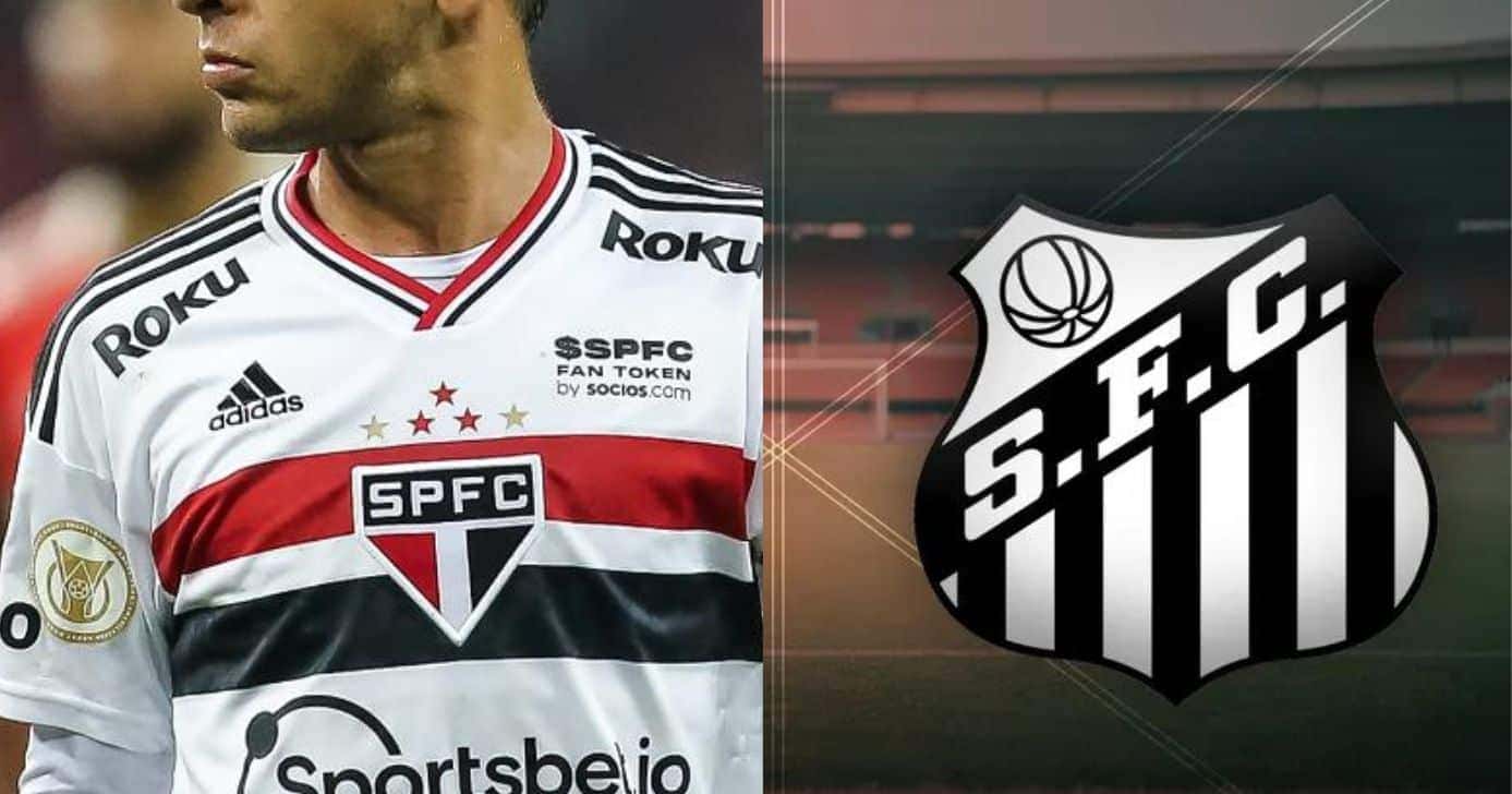 Jogador do São Paulo indo para o Santos - Foto Reprodução Internet
