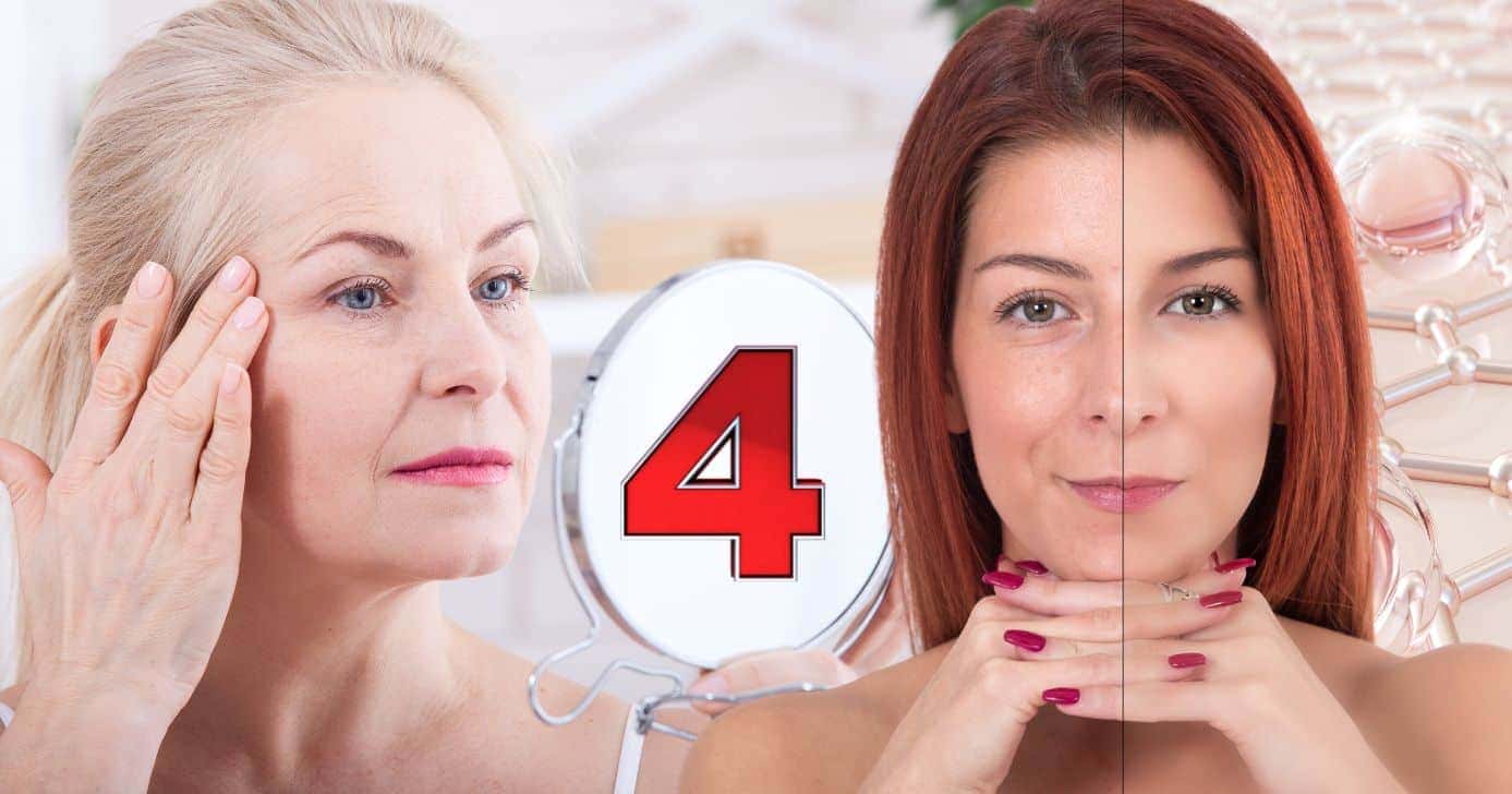 Mulher com e sem rugas (Foto: Reprodução / Canva / Montagem TV Foco)