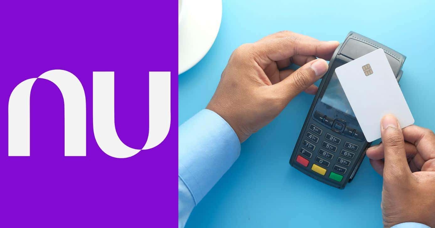 Nubank e ilustração cartão de crédito (Fotos: Reproduções / Internet / Canva)