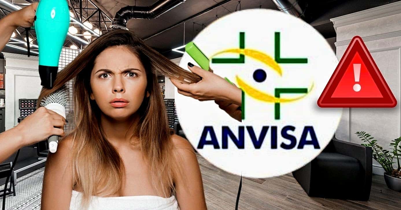 ANVISA baixou ordem contra marcas de progressivas populares (Foto Reprodução/Lennita/Tv Foco/Canva)