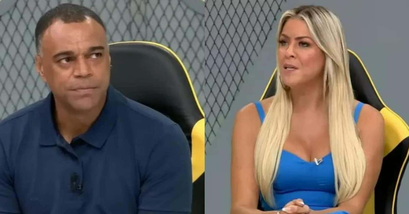 Renata Fan comete ato imperdoável com Denílson após saída (Foto: Reprodução/Montagem TV Foco)