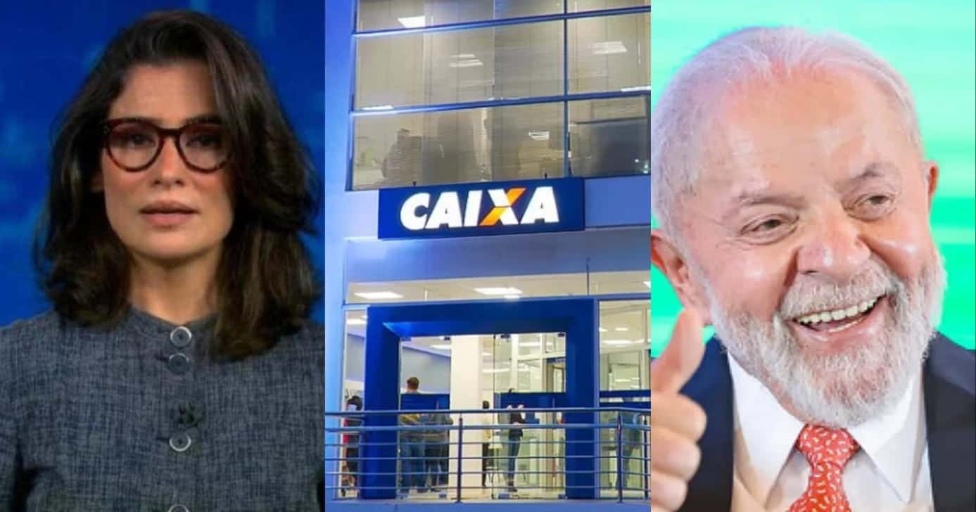 Renata para JN com lei de Lula que traz extra na poupança Caixa (Foto: Reprodução)