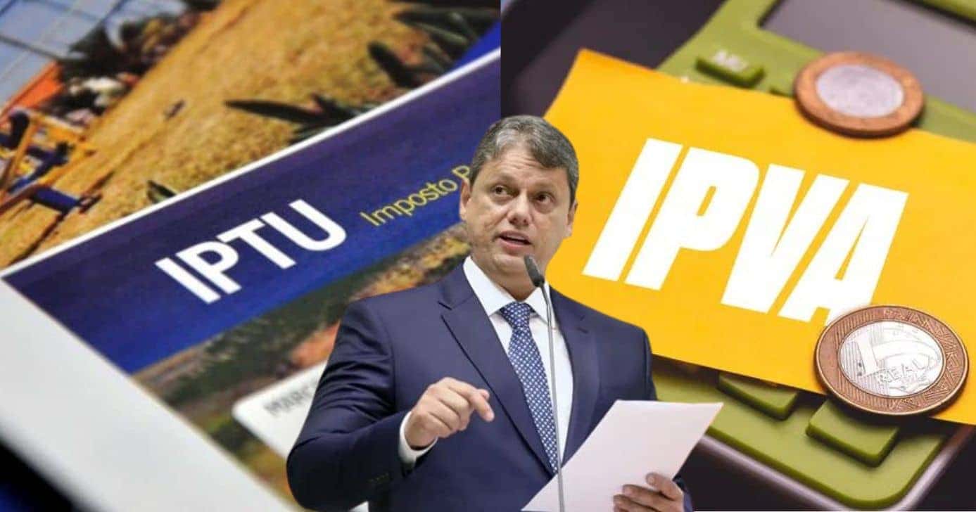 Tarcísio e isenção do IPTU e IPVA - Foto Reprodução Internet