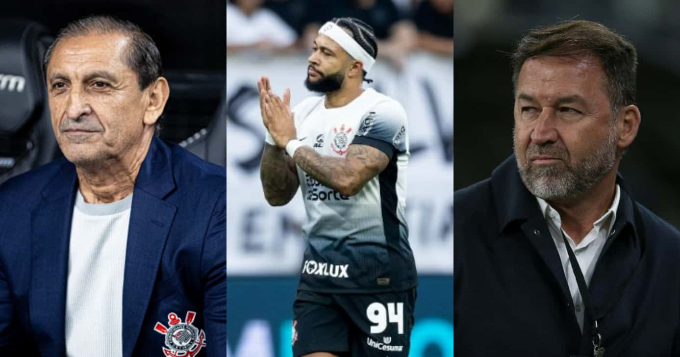 Corinthians: Ramón Díaz enfrenta Melo e crava saída de Depay (Foto: Reprodução/Montagem TV Foco)