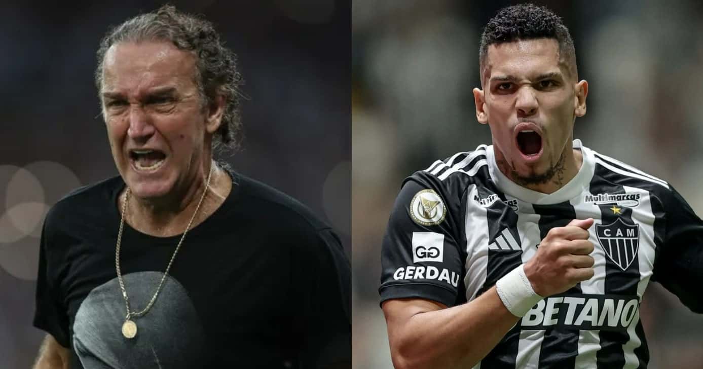 Cuca sofre no Atlético-MG (Foto: Reprodução/Montagem TV Foco)
