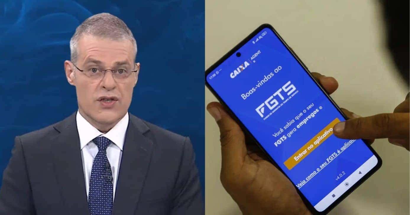 Eduardo Oinegue deu notícia sobre o FGTS (Foto: Band)