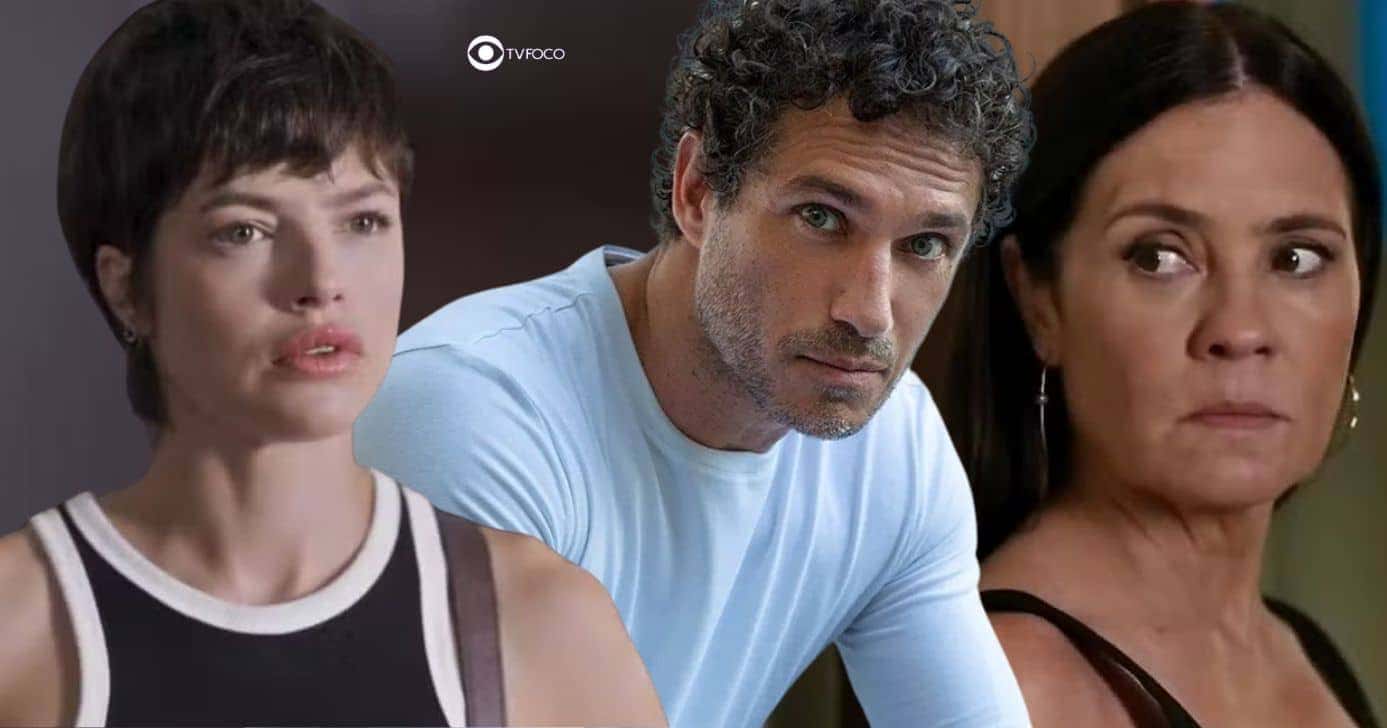 Luma, Volney e Mércia em Mania de Você (Foto: Reprodução / Globo / Montagem TV Foco)