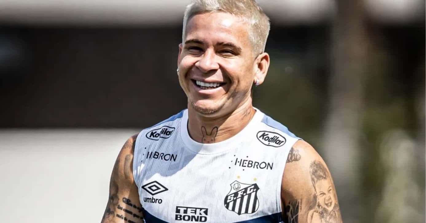 Soteldo no Santos - Foto: Raul Barletta / Santos FC