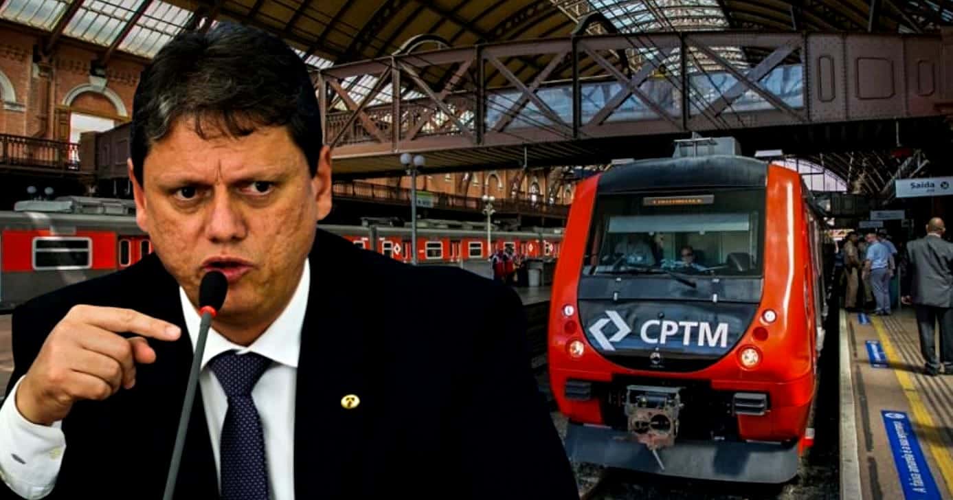 CPTM decreta fim de serviço nº1 e Tarcísio esta ciente (Foto Reprodução/Montagem/Lennita/Tv Foco/Canva/Logo.Net/Freepik/ Marcello Casal Jr/ Agência Brasil)