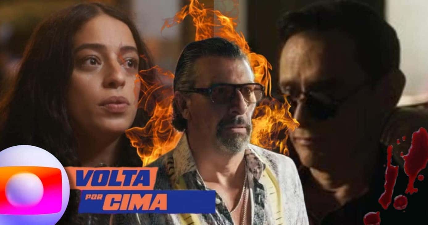 Pai do filho de Cacá e facada em Gerson: Osmar encarna crápula com 2 reviravoltas em Volta Por Cima (Fotos: Reprodução/ Globo/ Montagem TV Foco)