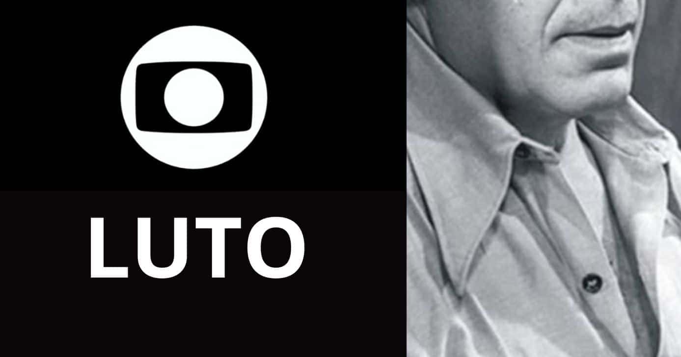 Globo, imagem de luto e ator (Fotos: Reproduções / Internet/ Canva / Globo)