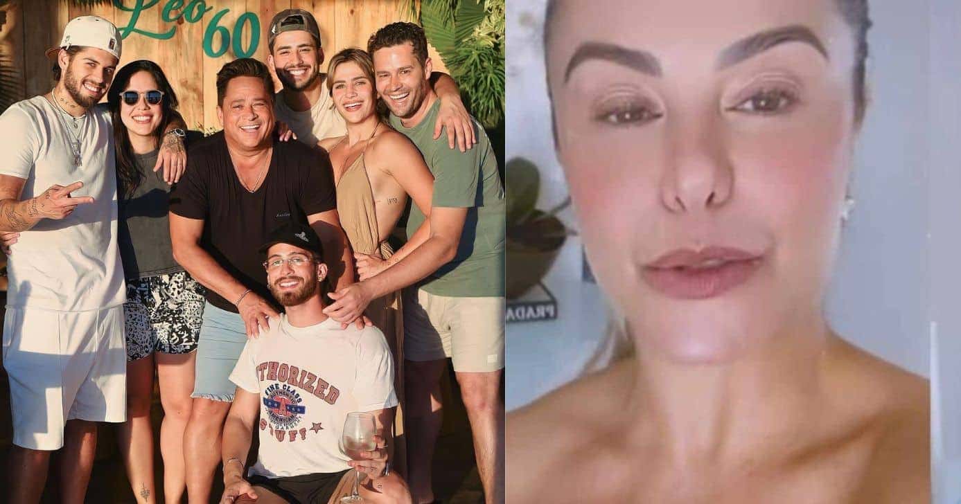 Leonardo com os seus seis filhos / Poliana Rocha - Montagem: TVFOCO