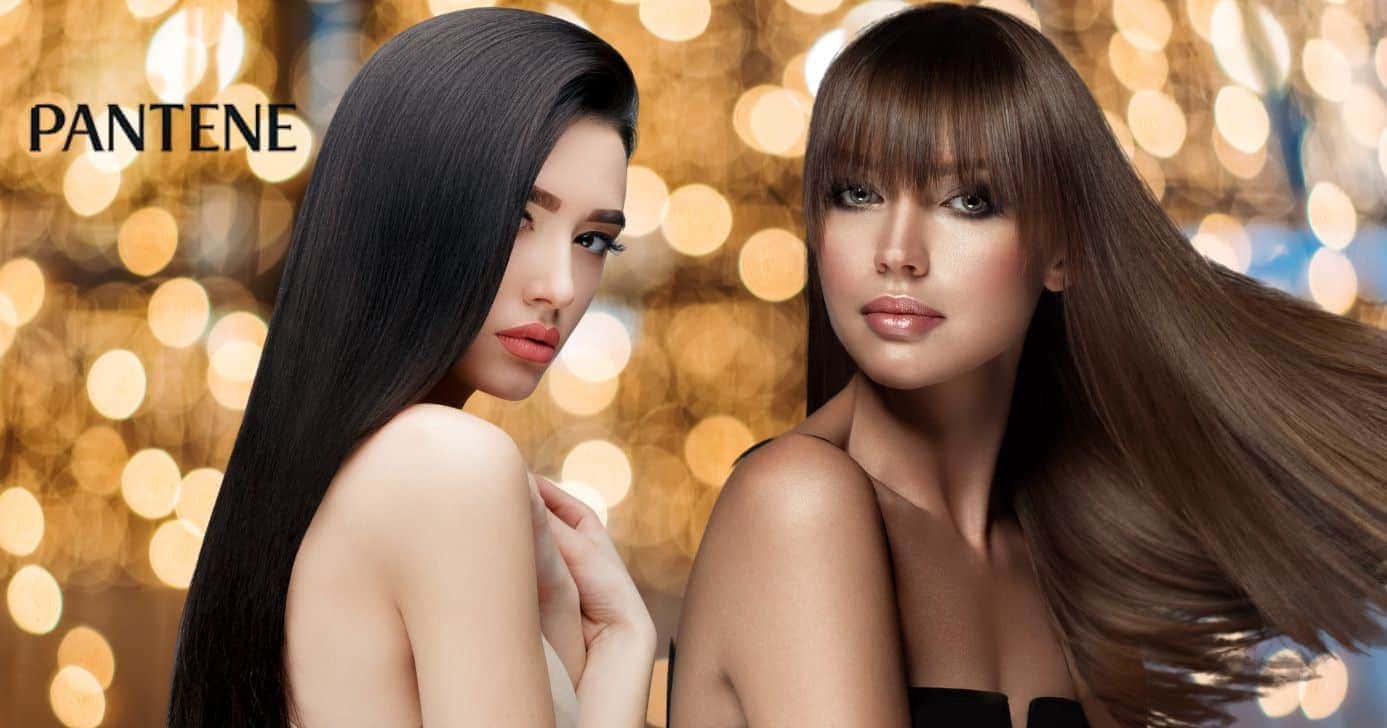 Pantene e mulheres com cabelo liso (Fotos: Reproduções / Internet / Canva)