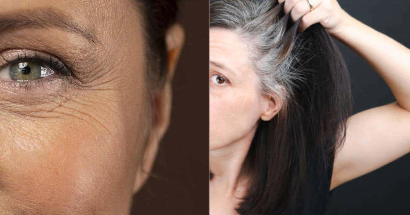 Rugas / Cabelo grisalho - Montagem: TVFOCO