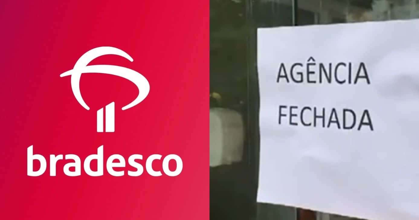 Bradesco fecha agências e atinge correntistas (Reprodução/Montagem TV Foco/Canva)