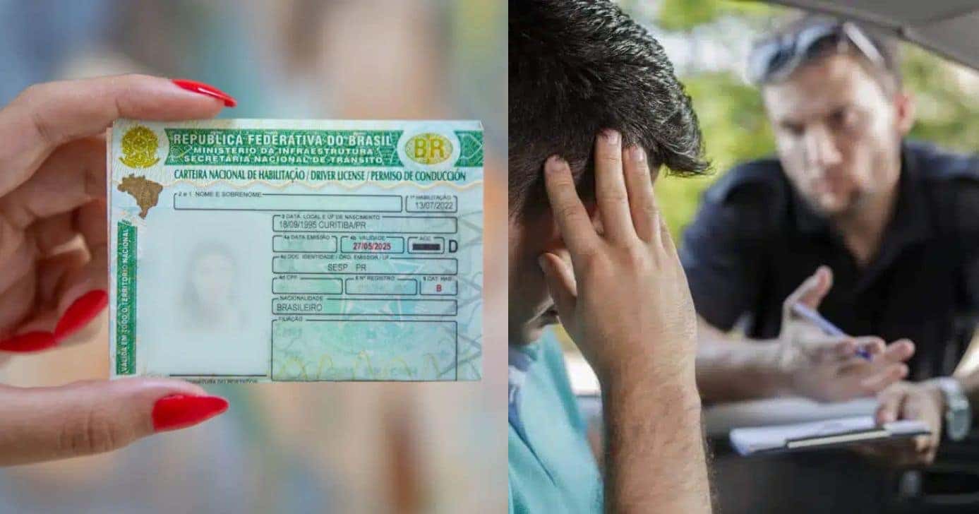 Lei de trânsito crava 3 infrações que tiram a CNH de motoristas (Reprodução/Montagem TV Foco/Canva)