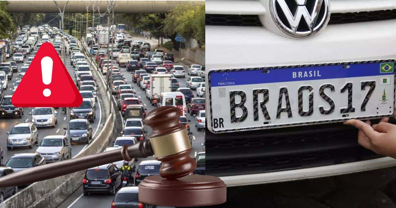 Lei de trânsito das placas crava proibições e perda da CNH (Reprodução/Montagem TV Foco/Canva)