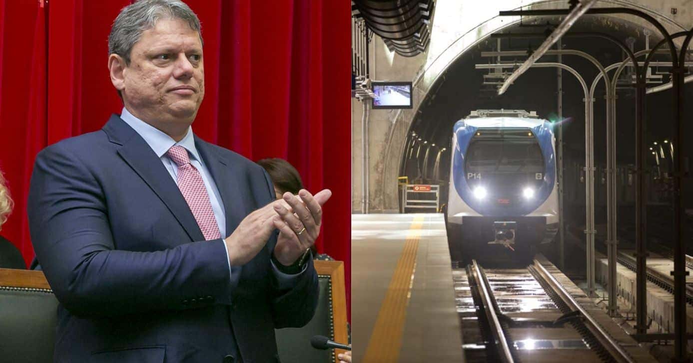 Tarcísio de Freitas / Metrô de SP - Montagem: TVFOCO