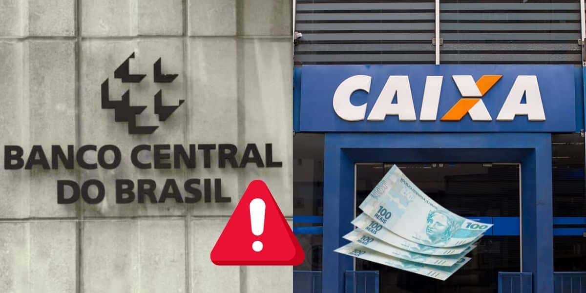 Decreto do banco Central com alerta a quem tem dinheiro na Caixa e + (Reprodução: Montagem TV Foco)