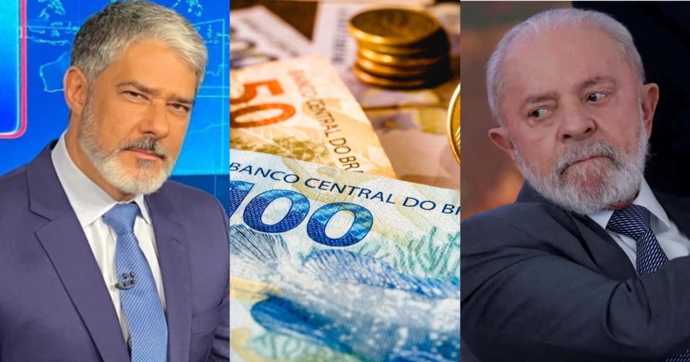 Bonner paralisa JN com decreto de Lula e +1 aumento com o salário mínimo hoje (26) - Foto: Montagem