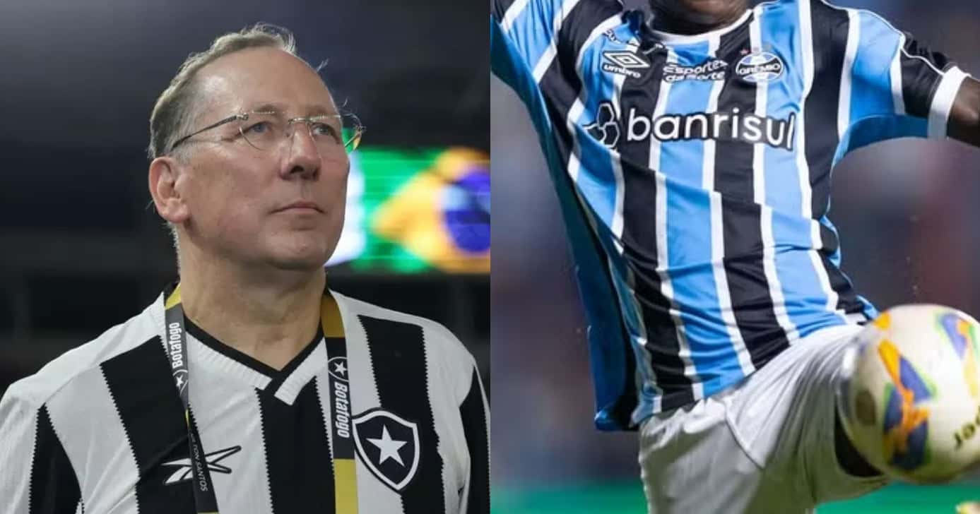 Textor libera PIX por craque do Grêmio no Botafogo (Foto: Reprodução/Montagem TV Foco)