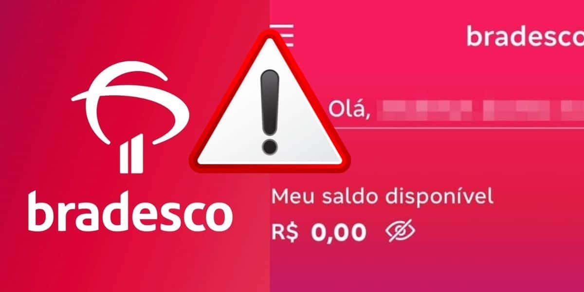Bradesco alerta sobre limpa nas contas (Reprodução: Montagem TV Foco)