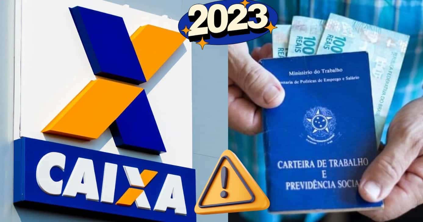 Fachada da Caixa e carteira de trabalho (Foto: Reprodução / Canva / Montagem TV Foco)