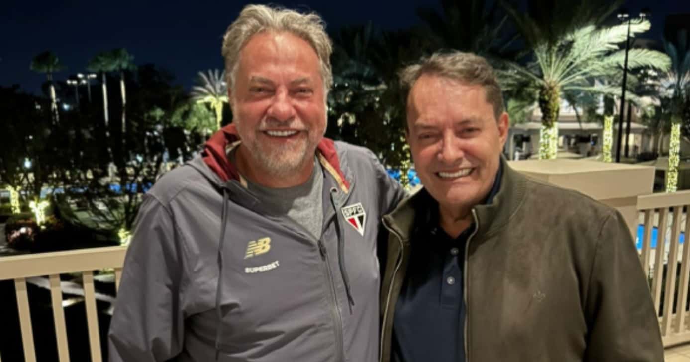 Casares e Pedrinho, presidente do São Paulo e dono do Cruzeiro (Foto: Instagram Casares)