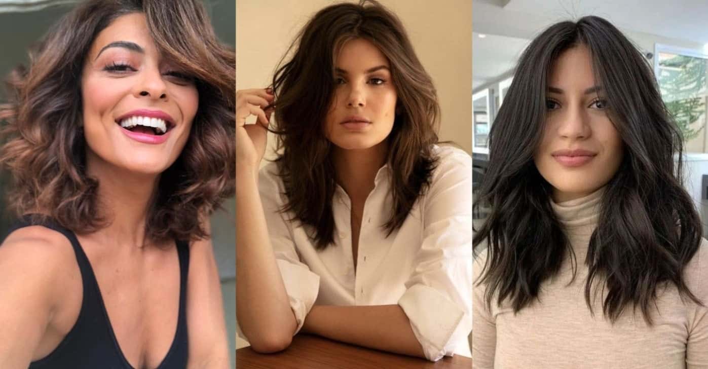 Cortes de cabelo médio - (Montagem / TV FOCO)