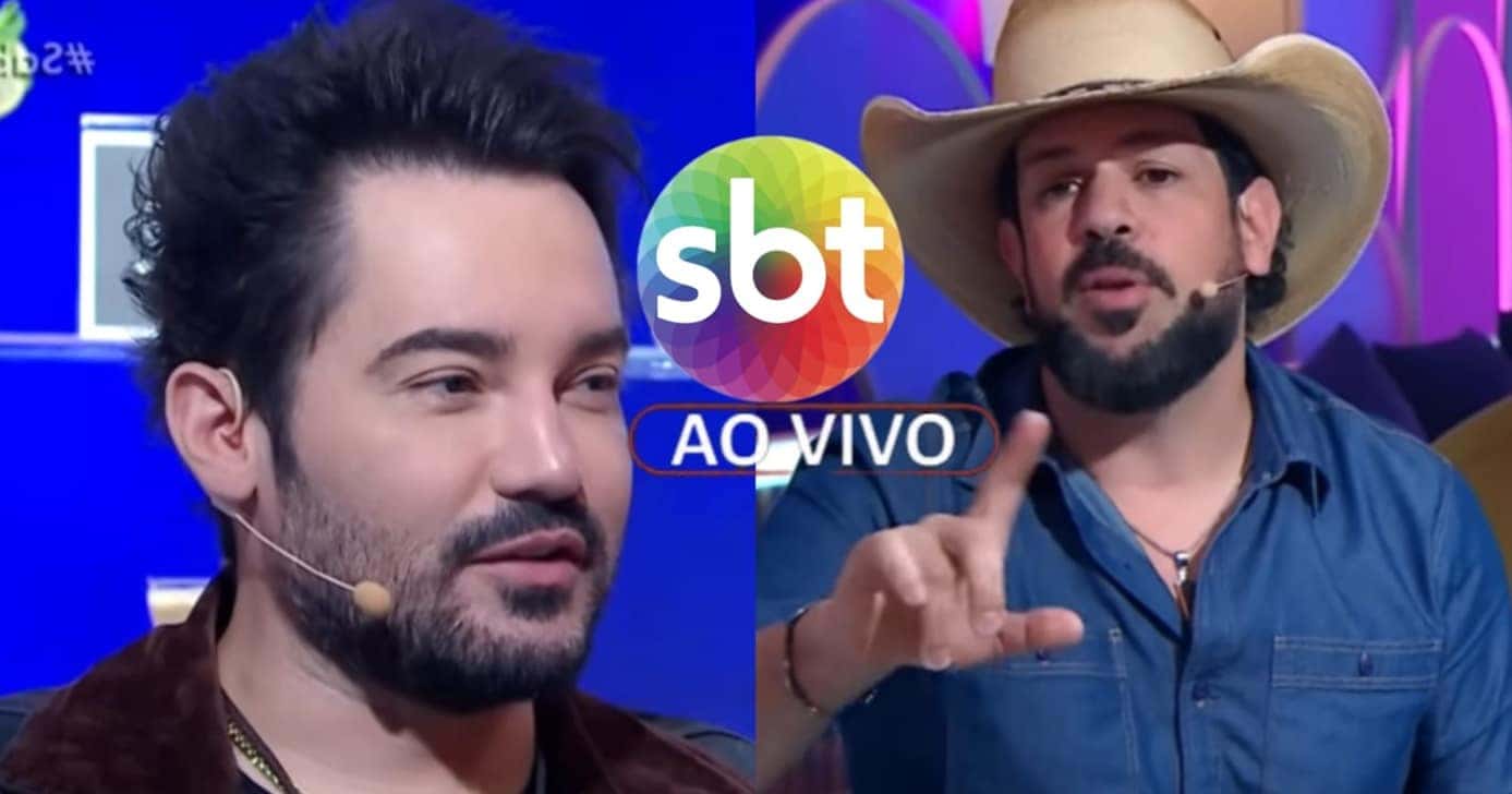 Fernando Zor não se contém no SBT e decide revelar verdadeira face de Sorocaba ao vivo: "Ele não é" (Fotos: Reprodução/ SBT/ YouTube/ Montagem)