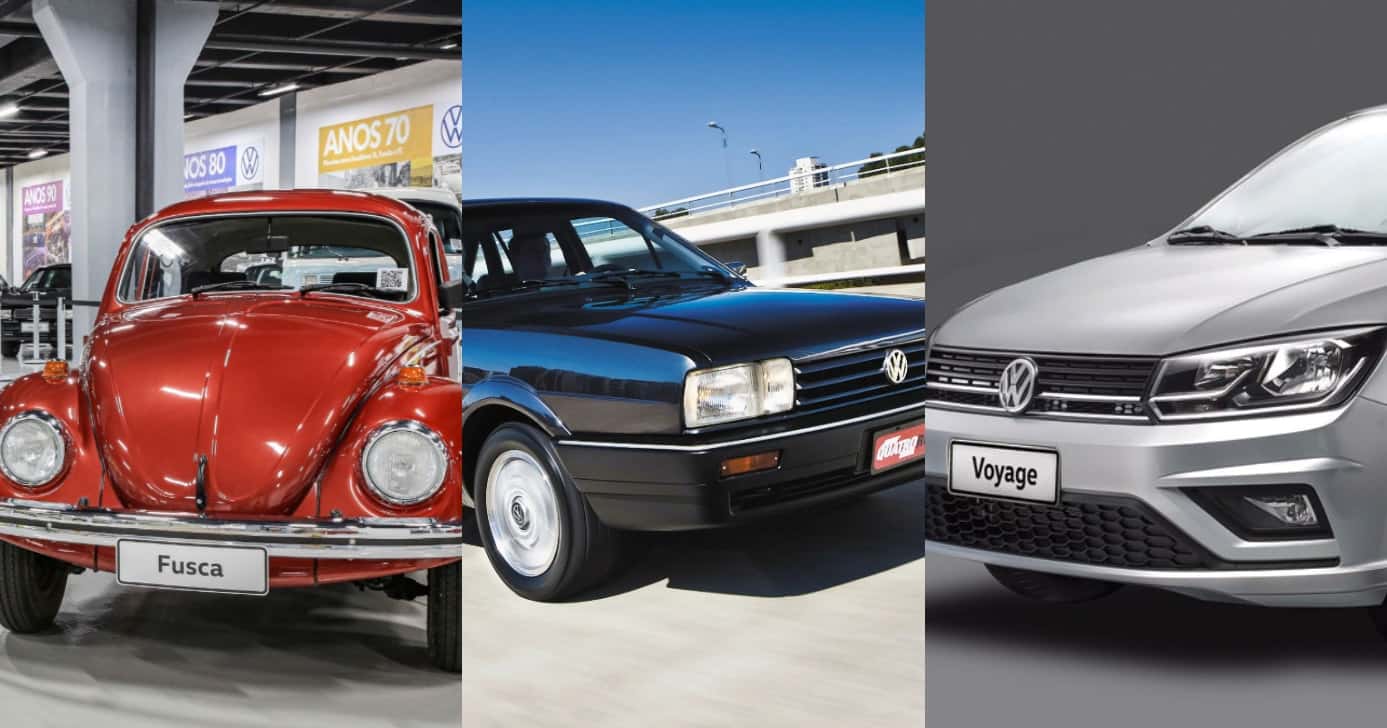 Fusca, Santana e Voyage ressuscitados pela Volkswagen (Foto: Divulgação)