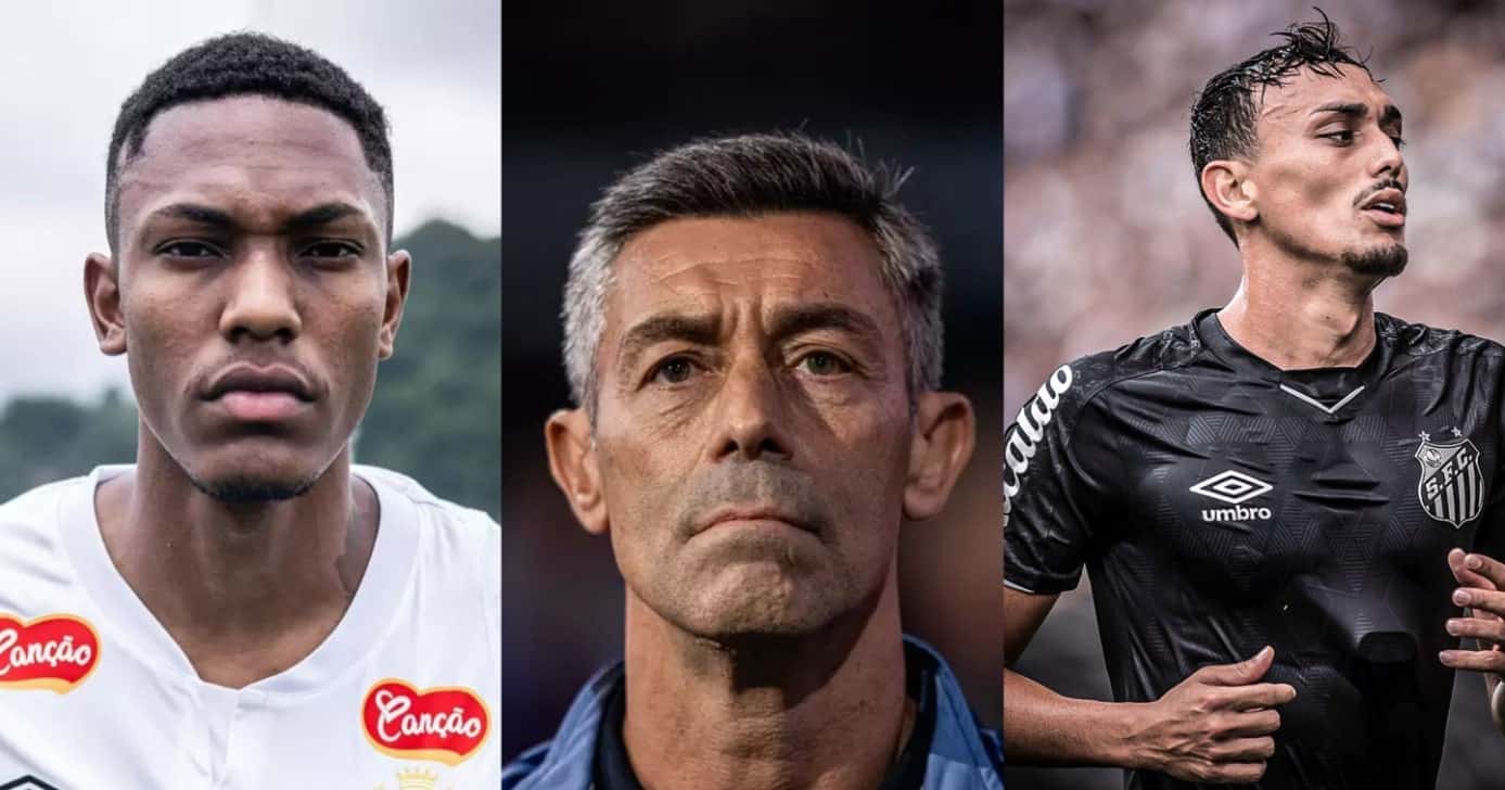 Pedro Caixinha crava 4 viradas no Santos - (Montagem / TV FOCO)