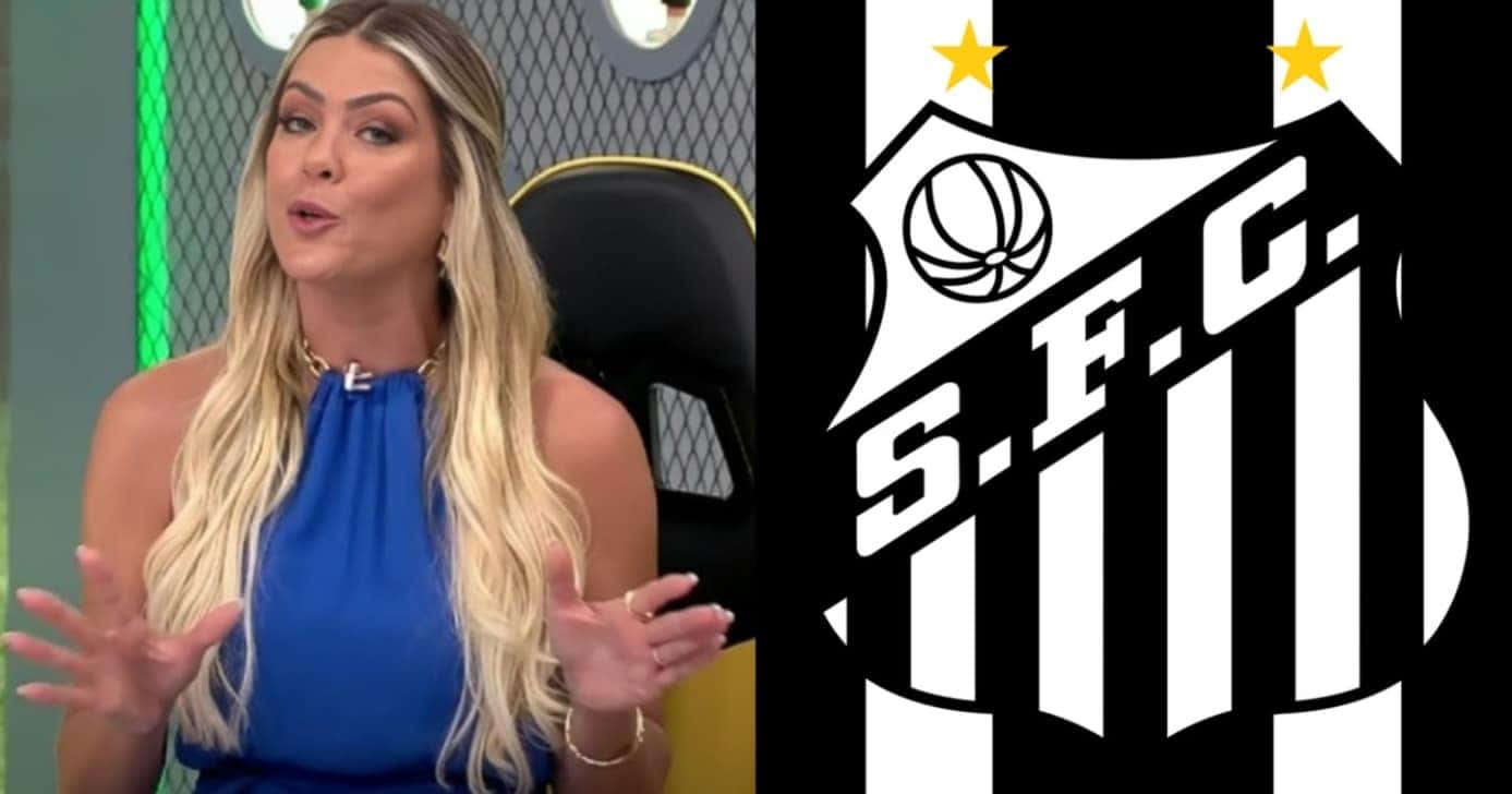 Renata Fan paralisa Jogo Aberto com +1 reforço ao Santos - (Montagem / TV FOCO)