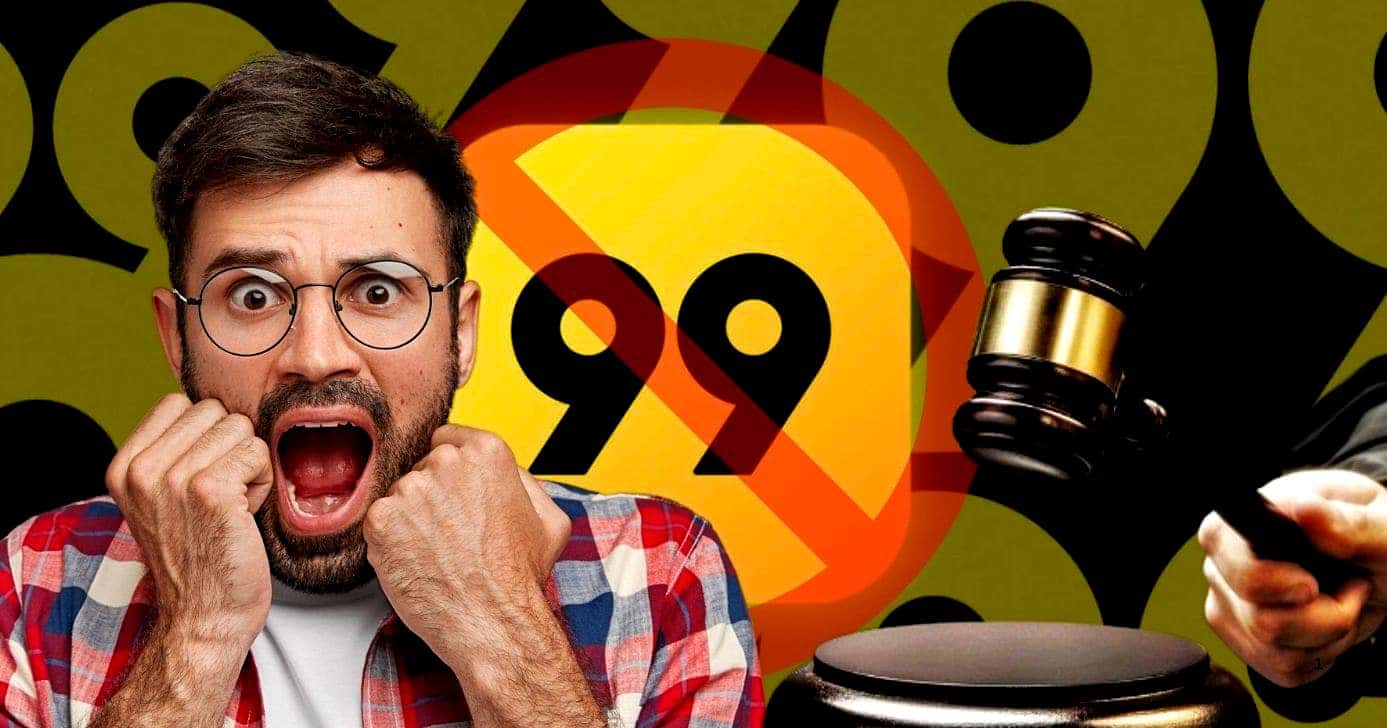 99 emite alerta de bloqueio (Foto Reprodução/Montagem/Tv Foco/Canva/Lennita)