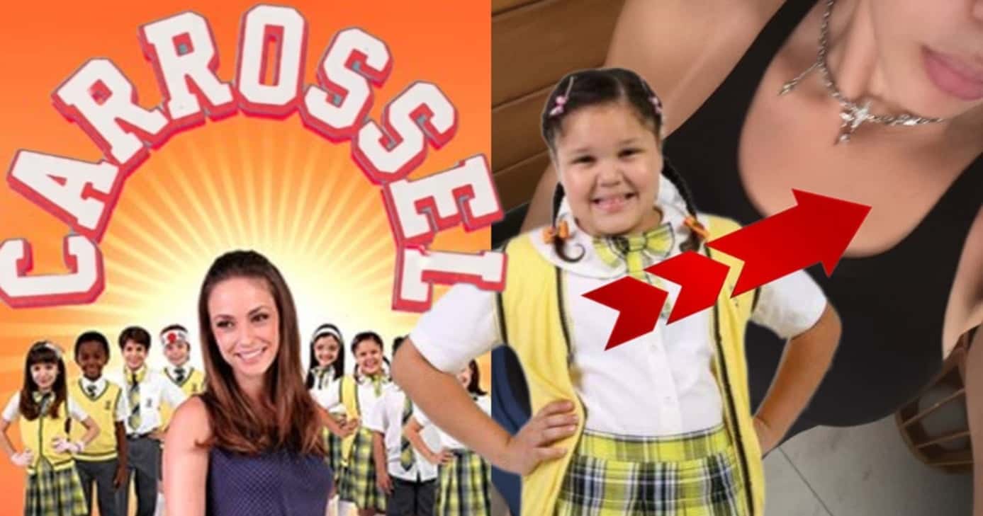 Atriz mirim de Carrossel, filha de Simony, ressurge com menos 40kg e está irreconhecível hoje (Fotos: Reprodução/ Divulgação, SBT/ Instagram/ Montagem)