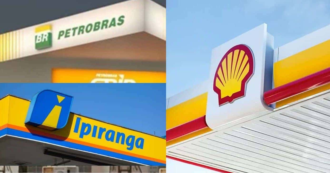 BR, Ipiranga e Shell (Fotos: Reproduções / sites oficiais / Internet)