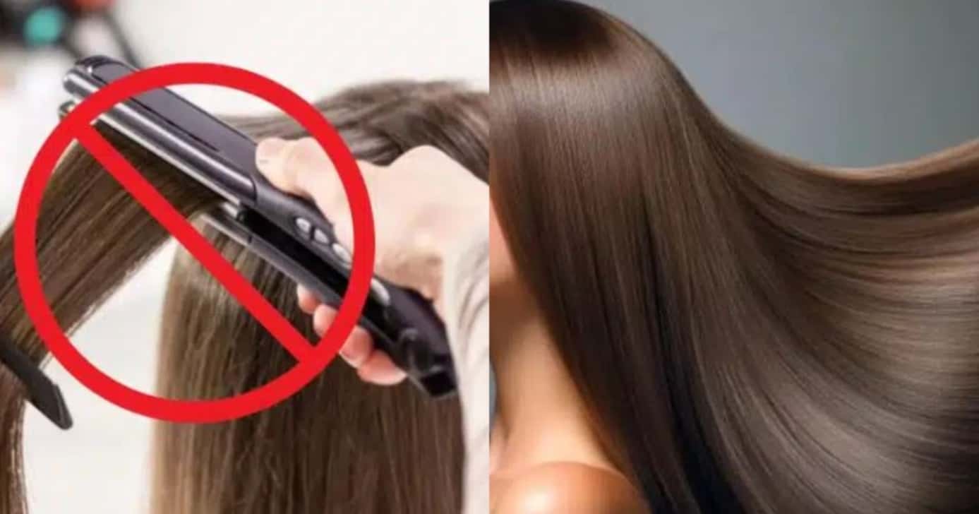 Cabelo liso e sem química veja receita secreta com 3 ingredientes (Foto: Montagem/TV Foco)