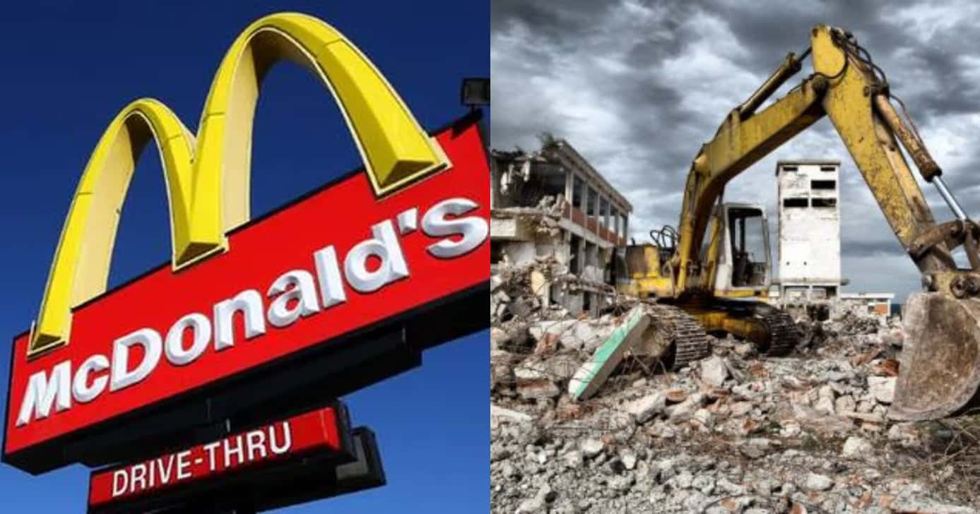 McDonald's vai sofrer demolição (Foto: Divulgação)
