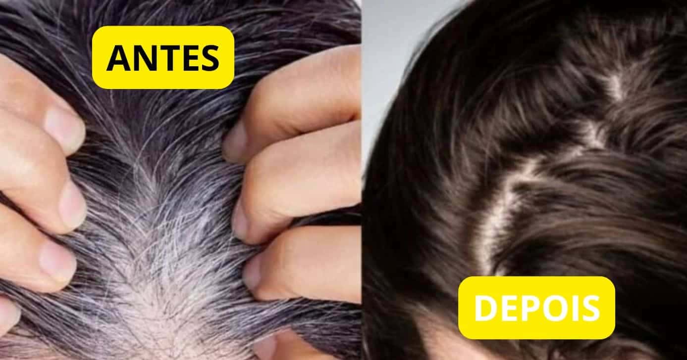 Receita para cabelo grisalho - Montagem: TVFOCO