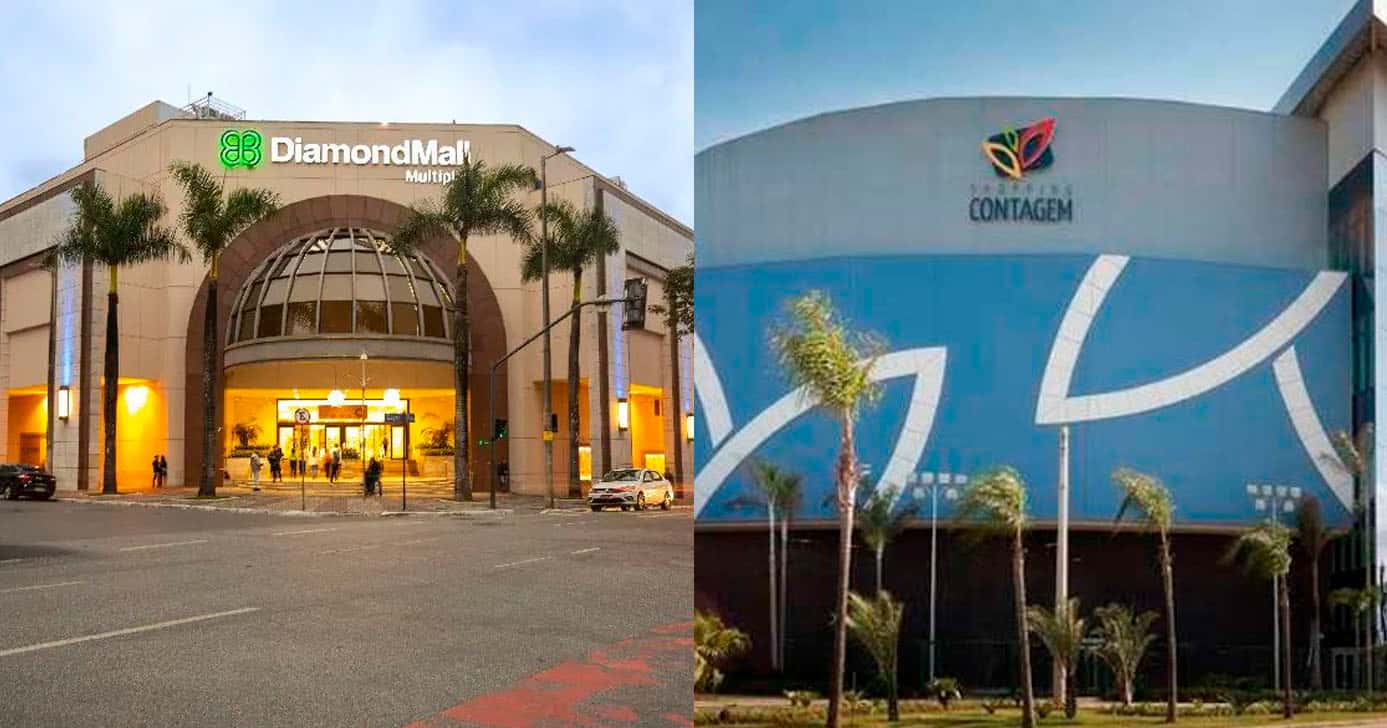 Shopping Contagem e Diamond Mall de MG (Foto: Reprodução)