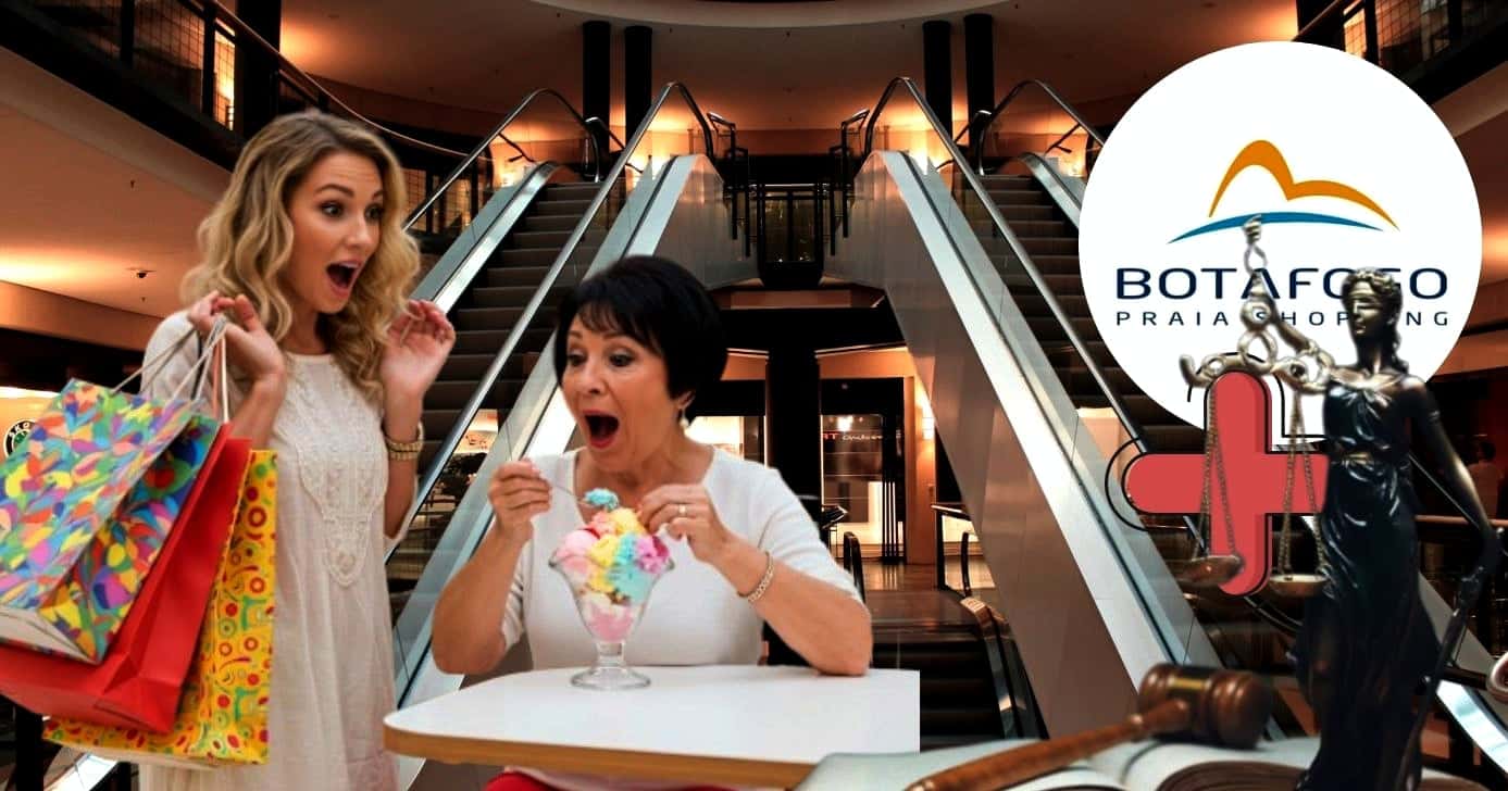 Leis afetam shoppings populares do Rio de Janeiro, como o Botafogo Praia Shopping e estabelecimentos populares (Foto Reprodução/Montagem/Canva/Lennita/Canva/Tv Foco)