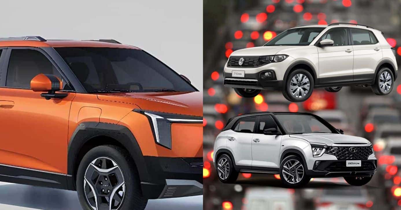 Novo SUV elétrico chega em 2025 para aniquilar Creta e T-Cross (Reprodução/Montagem TV Foco/Canva)