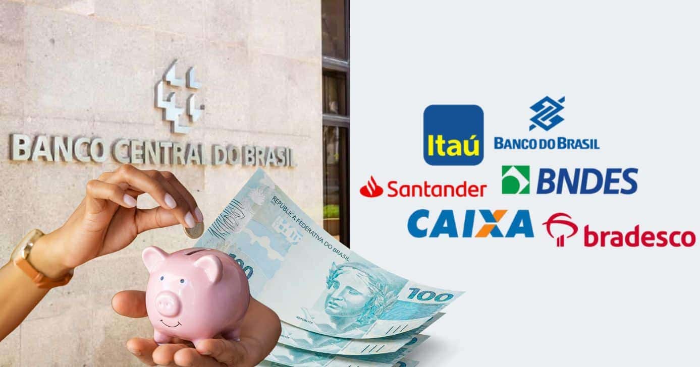 Banco Central confirma saque em contas poupança (Reprodução/Montagem TV Foco/Canva)