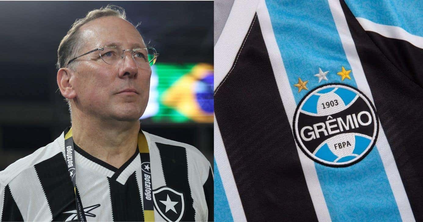 Textor quer assinar com estrela do Grêmio no Botafogo (Reprodução/Montagem TV Foco/Canva)