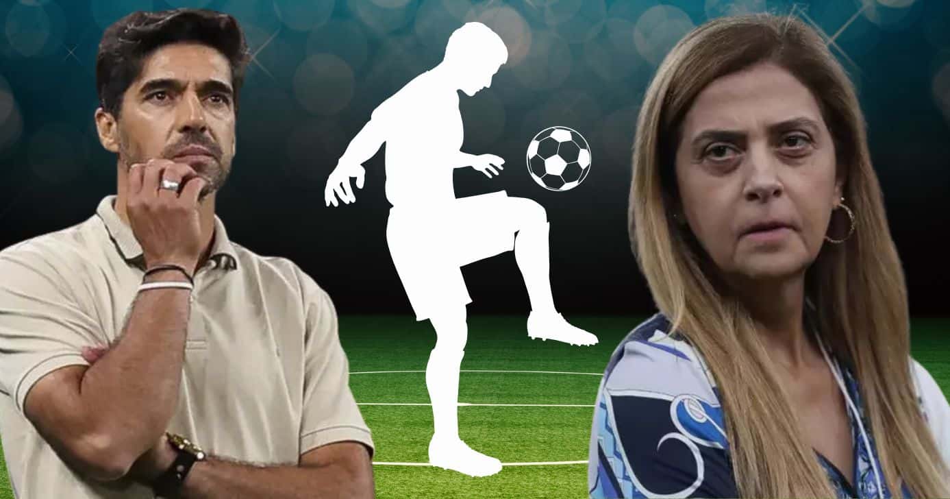 Abel Ferreira e Leila Pereira (Foto: Reprodução / Canva / Palmeiras / Montagem TV Foco)