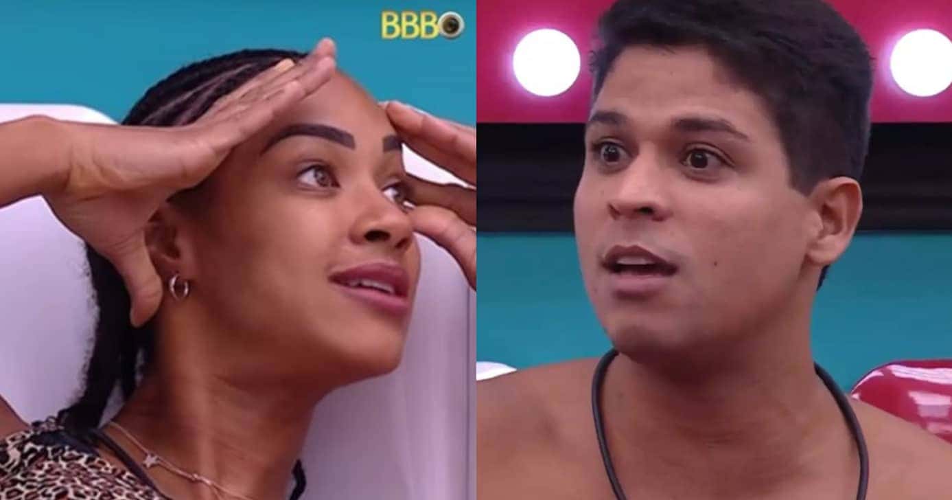 BBB25: Guilherme acaba com Aline e revela o que odeia nela (Foto: Reprodução/Montagem TV Foco)